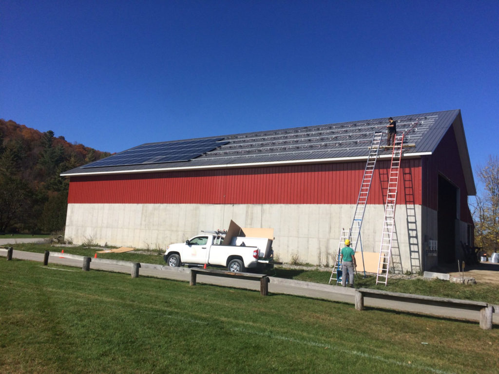 roof mounted solar system