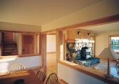 Inside the dining room of a home